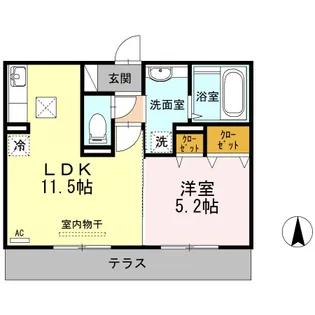 シャルルマーニュ【1階】の間取り