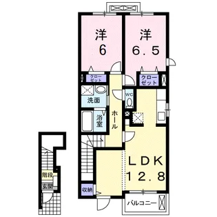 クレメント ヴィラB【2階】の間取り