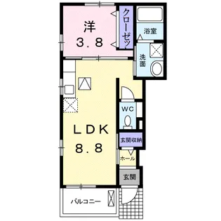 パーク・アニメート【1階】の間取り