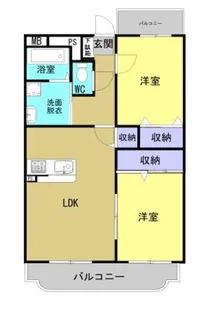 グランディールIII【101号室】の間取り