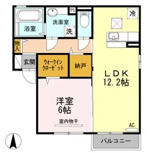 アリーバサル野田Ⅰ【1階】の間取り