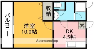 KINGDOM健軍【3階】の間取り