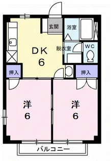 カーサウエダ【2階】の間取り
