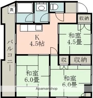 第5ノブハウス【4階】の間取り