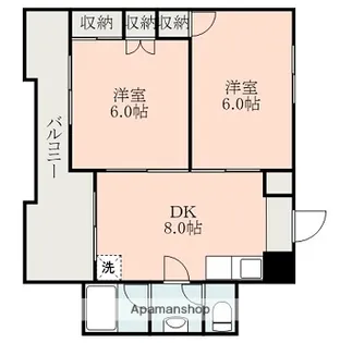 第5ノブハウス【5階】の間取り