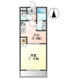 ピュアフォレスト【2階】の間取り