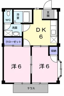 ハッピーシャトウⅡ【1階】の間取り