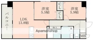 サムティ西熊本【3階】の間取り