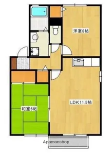 クロノス27飛田A【1階】の間取り