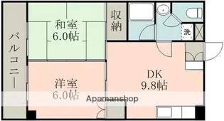 水前寺モア・ナチュール【2階】の間取り