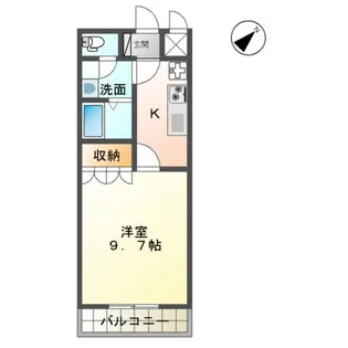 SUNFOREST【202号室】の間取り