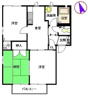 サクラージュ D棟【2階】の間取り