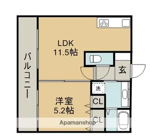 JK新外【2階】の間取り