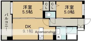 MARLE神水【6階】の間取り