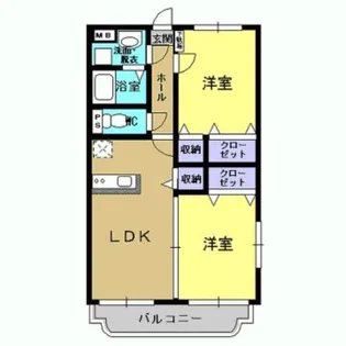 プロムナードI【2階】の間取り