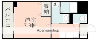 クイーンズタワー【2階】の間取り