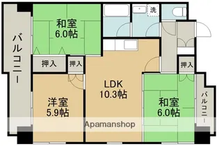 コルディエール大江【4階】の間取り