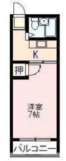 下田ハイツ【2階】の間取り