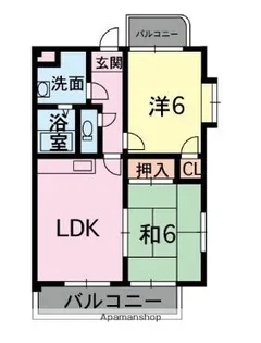 パインヒル【4階】の間取り