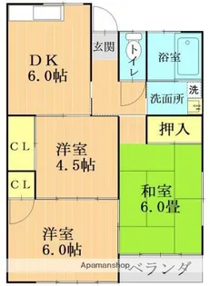熊本県熊本市東区御領5丁目【アパート】の間取り