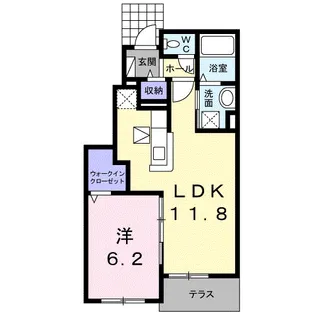 クレールⅢ A【1階】の間取り
