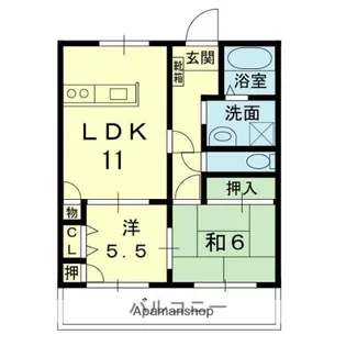 ロイヤルハイムⅡ【302号室号室】の間取り