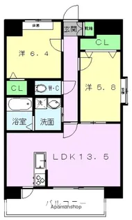 ノブハウス菊陽【1階】の間取り