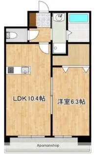熊本県熊本市中央区新町2丁目【マンション】の間取り