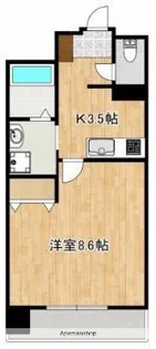 クロノス43水前寺【12階】の間取り