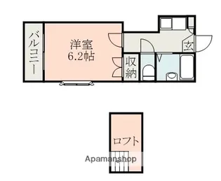 NICE帯山B棟【2階】の間取り