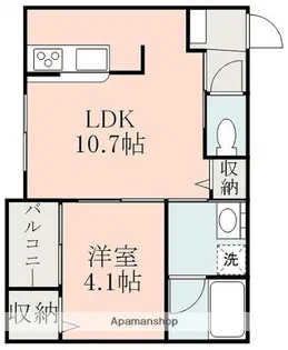 LUZ光の森【2階】の間取り