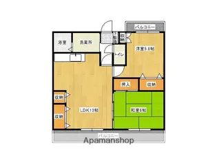 サンクレイン【1階】の間取り