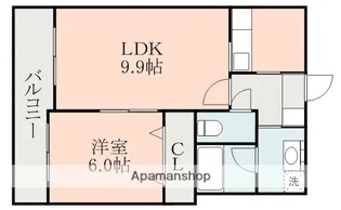 ヴァンヴェール迎町【402号室】の間取り
