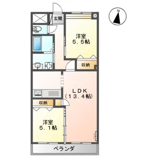 ラ・ルーチェ【2階】の間取り