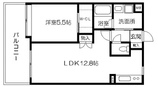 グランフィーネ新生【6階】の間取り