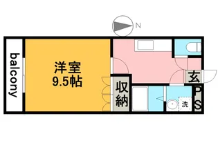 CHERVERGER【102号室】の間取り
