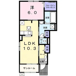 ライア エレガンスⅠ【1階】の間取り