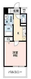 プランドール西子飼【9階】の間取り