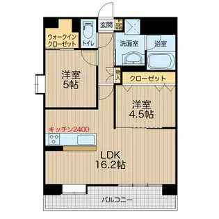 CLOUD9【5階】の間取り