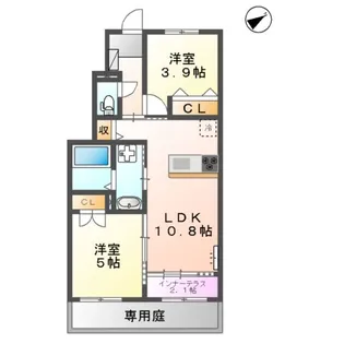 HAPPY HEIM【1階】の間取り