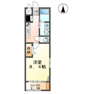 サンミラージュ【201号室】の間取り