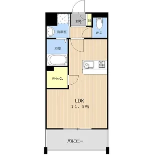 LIBTH長嶺EAST【4階】の間取り