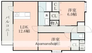 リアン秋津 EAST【1階】の間取り