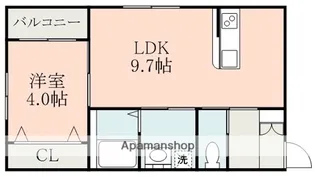 ラ・ポルテ嘉島【1階】の間取り