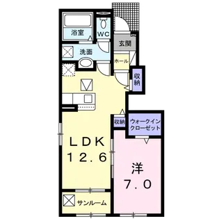 カルムⅢ A【1階】の間取り