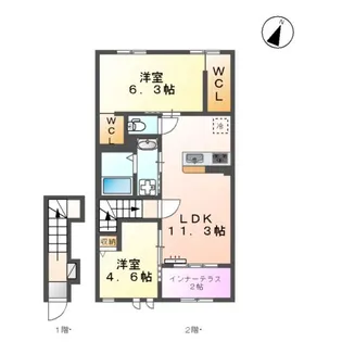 FIDELITY【202号室】の間取り