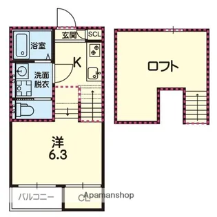ステラ光の森SOUTH【1階】の間取り