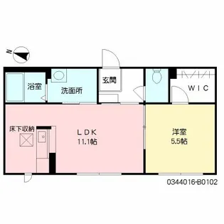 サリーレ新屋敷 Ⅱ番館【1階】の間取り