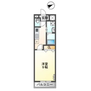 クオリティパレス【303号室】の間取り