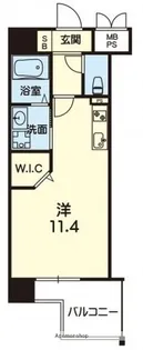 CENTRAL CASA 藤崎宮【3階】の間取り